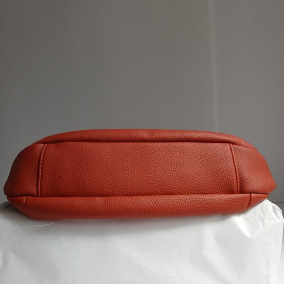 Kim Rogers Burnt Orange Adjustable Long Strap Crossbody/ Shoulder Bag - Picture 9 of 11